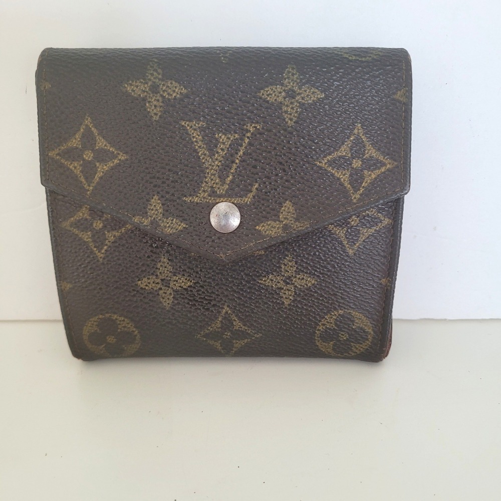 Louis‎ Vuitton Monogram Porte Billets Cartes Credit Wallet Brown AN0920 Vintage